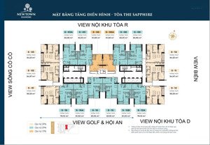 căn hộ siêu đẹp, view căn góc newtown diamond đà nẵng 100,74m2 thiết kế 3 ngủ.