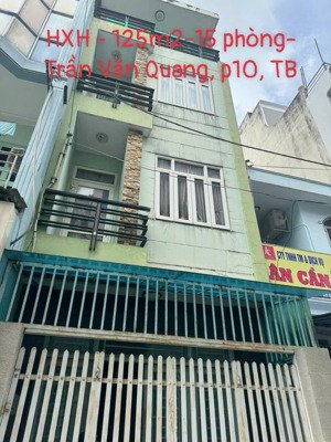 bán nhà hxh trần văn quang, p10, tân bình 125m² 12.5 tỷ tl