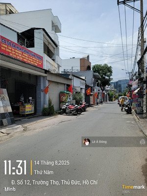 nhà mtkd đg 8m 1t1l dt 105,3m2 ngang 5m cách ga metro bình thái, vành đai 500m. khu vực tiềm năng