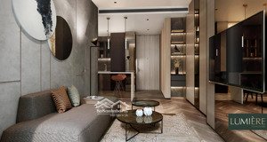 cho thuê lumiere riverside 52,7m2 1pn 1wc full nội thất đẹp view sân vườn giá 25 triệu, 20/8 vô ở