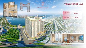 căn hộ 2pn view biển mỹ khê tầng cao bàn giao nội thất liền tường - cho thuê từ 25 - 30tr/ tháng!
