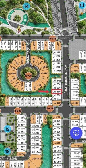 bán biệt thự song lập phân khu roma dự án casa del rio