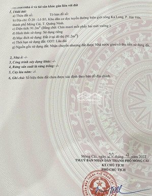 bán đất nền dự án kalong riverside city, 2,55 tỷ, 91,2m2, view đẹp, uy tín, móng cái, quảng ninh