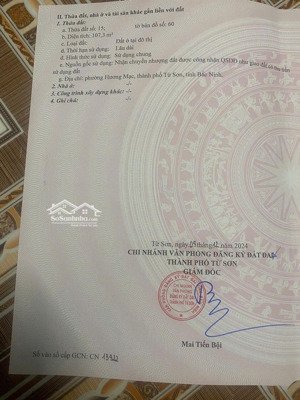 cc bán đất tặng lán xưởng đẹp mặt phố kd từ sơn bắc ninh giá quá tốt