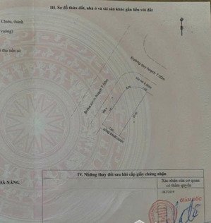 góc 2 mặt tiền đường 7m5 hồ bá ôn. hoà minh, cách biển 700m. s= 144m2 ( 7.6x20) giá: 7.8 tỷ