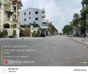 tái định cư tân châu_mê linh_đường vỉa hè 8m_gần nút giao vđ4_chỉ từ 62tr/m