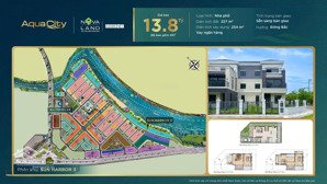 bán nhà phố căn góc aqua city 11x20 nhận nhà ở ngay, vị trí đẹp giá tốt