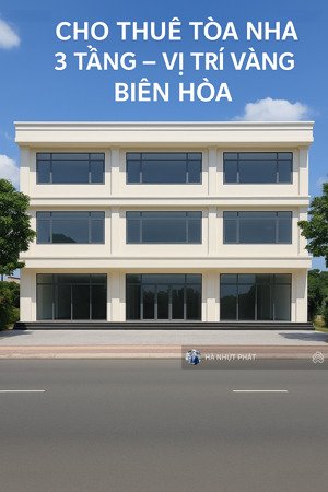 cho thuê nhà mặt tiền phạm văn thuận - ngang 21m - nhà 1trệt 2lầu-dtsd 1500m - trung tâm biên hòa