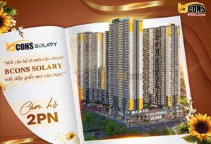 mua trực tiếp cđt bcons solary ngay metro -2pn chỉ 1 tỷ 750- trả trước 15%, 0đ ls đến khi nhận nhà