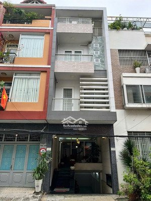 bán nhà đẹp mặt tiền đường hoa hồng, p2, q.phú nhuận. dt: 4x16m, hầm, 3 lầu. gía bán 25.2 tỷ