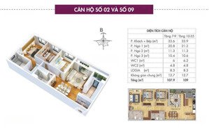 bán căn hộ element 109m2, 3pn, 2wc, tầng cao, ban công hướng nam,view thành phố siêu đẹp, sẵn sổ đỏ