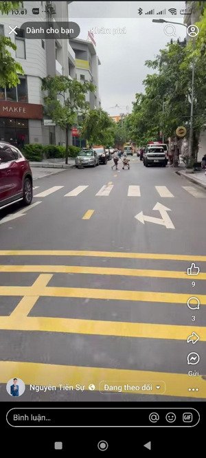 chính ch.ủ em trai nhờ b.án căn nhà tại khu liền kề định công vỉa hè đá bóng, đường rộng 20m