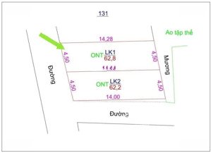 ra hàng 2 lô mới f0 đất ở nhân nội - tân tiến - văn giang chỉ 2 tỷ đồng ạ diện tích 62,8m. đường3m