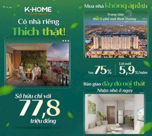 mua nhà k-home! ở thì vẫn ở mà lời thì vẫn lời! 778 triệu cho căn studio, thanh toán chỉ 160 triệu