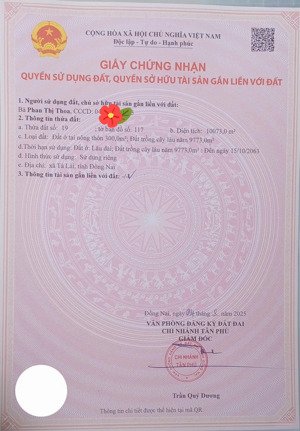 bán rẻ lô đất ngay xã phú thịnh, tân phú giá 3,2 tỷ. lh tình: 