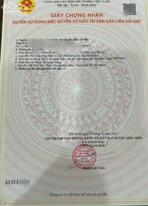  Nhà giá tốt – 2sẹc Trần Thị Bốc, Thới Tam Thôn, Hóc Môn– 939Tr.iệu Sổ Riêng