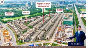 bán gấp biệt thự song lập 160m2, hướng đông nam. l/h 