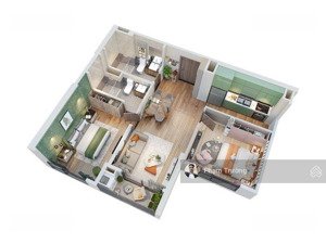 bán the canopy 2pn 2wc 62m2 nội thất cơ bản tầng trung ban công tây tứ mệnh giá tốt