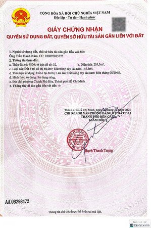 đất nền chánh phú hoà tp. hồ chí minh