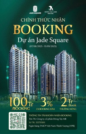 bán căn hộ 2n, 3n,4n cổ nhuế cạnh cv hòa bình tại dự án jade square, ck 13,5%, vốn từ 1,2 tỷ, sổ đỏ