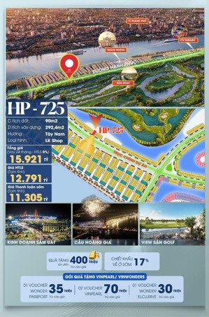 shophoues 90m2 xây 4 tầng gần quảng trường giá 11,3 tỷ trục đường hạnh phúc