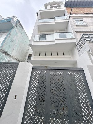 ngang hơn 5m, nhà đẹp 4tầng (5.2 x 9) hẻm oto thông, 5p ngủ, chỉ hơn 7tỷ đường lê quang định