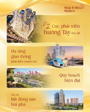 mở bán quỹ căn 4pn diện tích 159,78m2 tòa f6 tại sun feliza suites cầu giấy