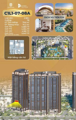 giá nhỉnh hơn 4 tỷ mà sở hữu được 1 căn hộ 2 phòng ngủ cộng vào thời điểm vàng đầu tư bất động sản