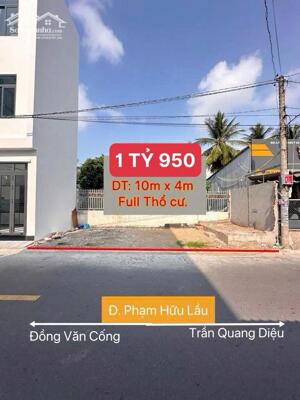 Nền thổ cư mặt tiền kinh doanh, đầu hẻm 235 Đồng Văn Cống