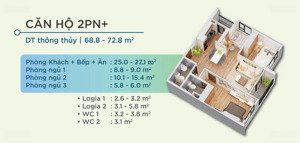 bán nhanh căn hộ 2pn view hồ cảnh quan tại chung cư complex phổ yên thái nguyên