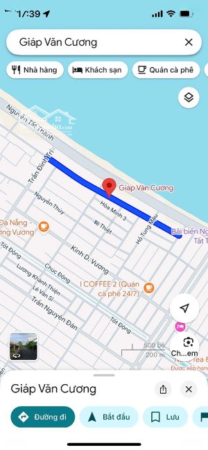 bán nhà mặt tiền đường giáp văn cương song song với nguyễn tất thành, cách biển 100m, giá 5 tỷ 5 tl