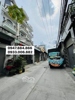 hẻm xe hơi thông gần mặt tiền nhà đẹp 4 tầng