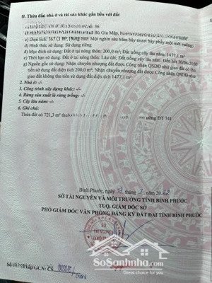 bán đất 30m mặt tiền dt741 bù gia mập