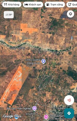 Bán đất mặt tiền 715 Thiện Nghiệp gần sân bay Phan Thiết DT 10000m2 hướng Tây Bắc giá 1,5triệu/m2