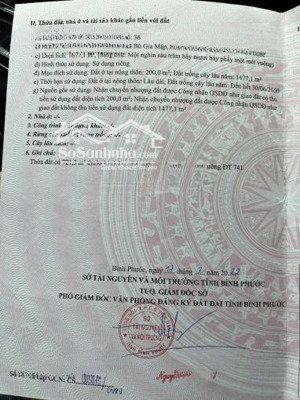 bán lô đất ngang 30m mặt tiền dt741 bù gia mập