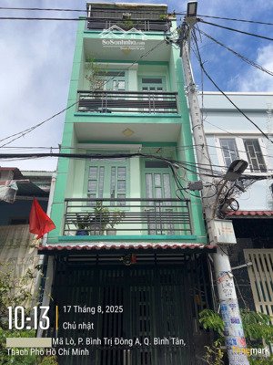 bán gấp nhà 4 tầng hương lộ 2 dtsd 98,24m² giá chỉ 4.58 tỷ (tl)
