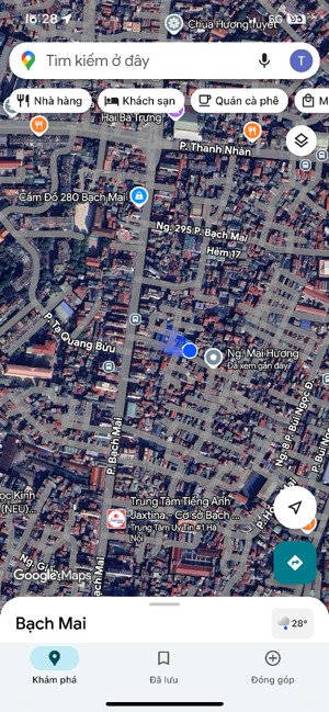 chính chủ bán nhà ngõ mai hương,bạch mai.dt:25m2(sử dụng 28m2),mt:4.36m.giá:6.9 tỷ.lh:0978555775