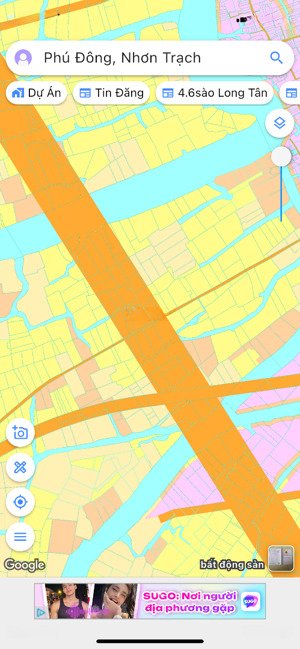 bán 1000m2 đất nông nghiệp xã phú đông, nhơn trạch, đồng nai