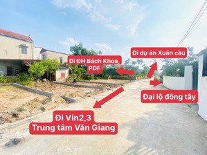 còn duy nhất lô đất 56,9m2 full thổ cư tại đan kim - văn giang - hưng yên mặt tiền: 4,36m &