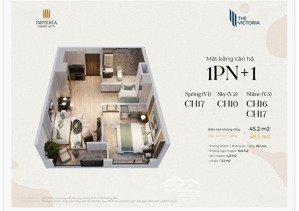 bán cc 1pn, 1vs tại the victoria, tây mỗ, nam từ liêm, hà nội, 4,35 tỷ