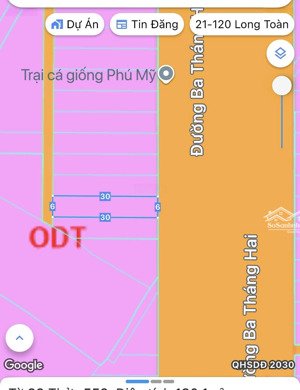 bán đất đường 3/2 phường phước hưng, thành phố bà rịa, dt 6x30m giá 5.8 tỷ