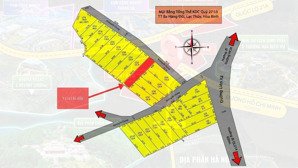 đất đẹp 120m2, giá chưa tới 5tr/m2, sẵn sổ đỏ tại đường hồ chí minh, thị trấn ba hàng đồi, hòa bình