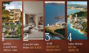 biệt thự la tiên villa - tựa núi cô tiên, hướng vịnh nha trang, bãi tắm riêng tư - tiện ích 5 sao