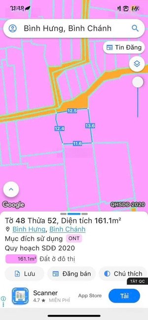 bán nr 2pn, 2wc, 161,1m2 tại bình hưng, bình chánh, hcm, giá 2,2 tỷ