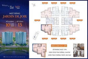 bán căn góc 106m2 thiết kế 3pn chung cư jardin sài đồng nội thất cơ bản cđt giá chỉ 7.4 tỷ