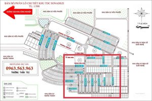 . tdc sonadezi ( châu đức - bà rịa - vũng tàu ) nền 100m2 ( 5x20) , giá 1 tỷ 245 .