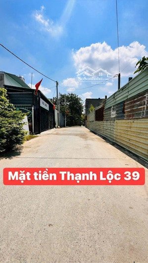 bán đất mặt tiền tx 39. tổng 234m2. thổ cư 59.5m2
