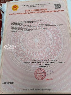 đất vườn khu vực núi bà đen, cách nhựa 50m