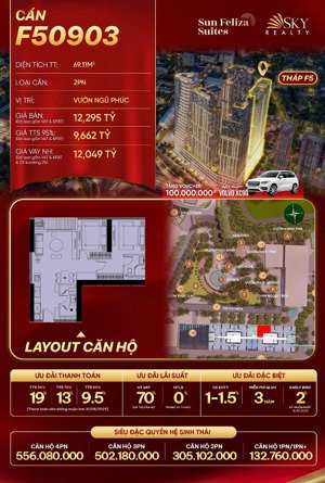 độc quyền căn hộ 2br tiêu chuẩn 5* chiết khấu lên tới 23,5% giá chỉ từ 139tr/m2