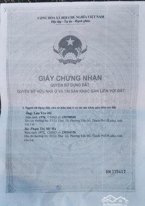 bán nhà riêng tại lý thái tổ, yên đỗ, plei ku, gia lai, 3,5 tỷ, 63,375m2, hàng hiếm tại giá tốt